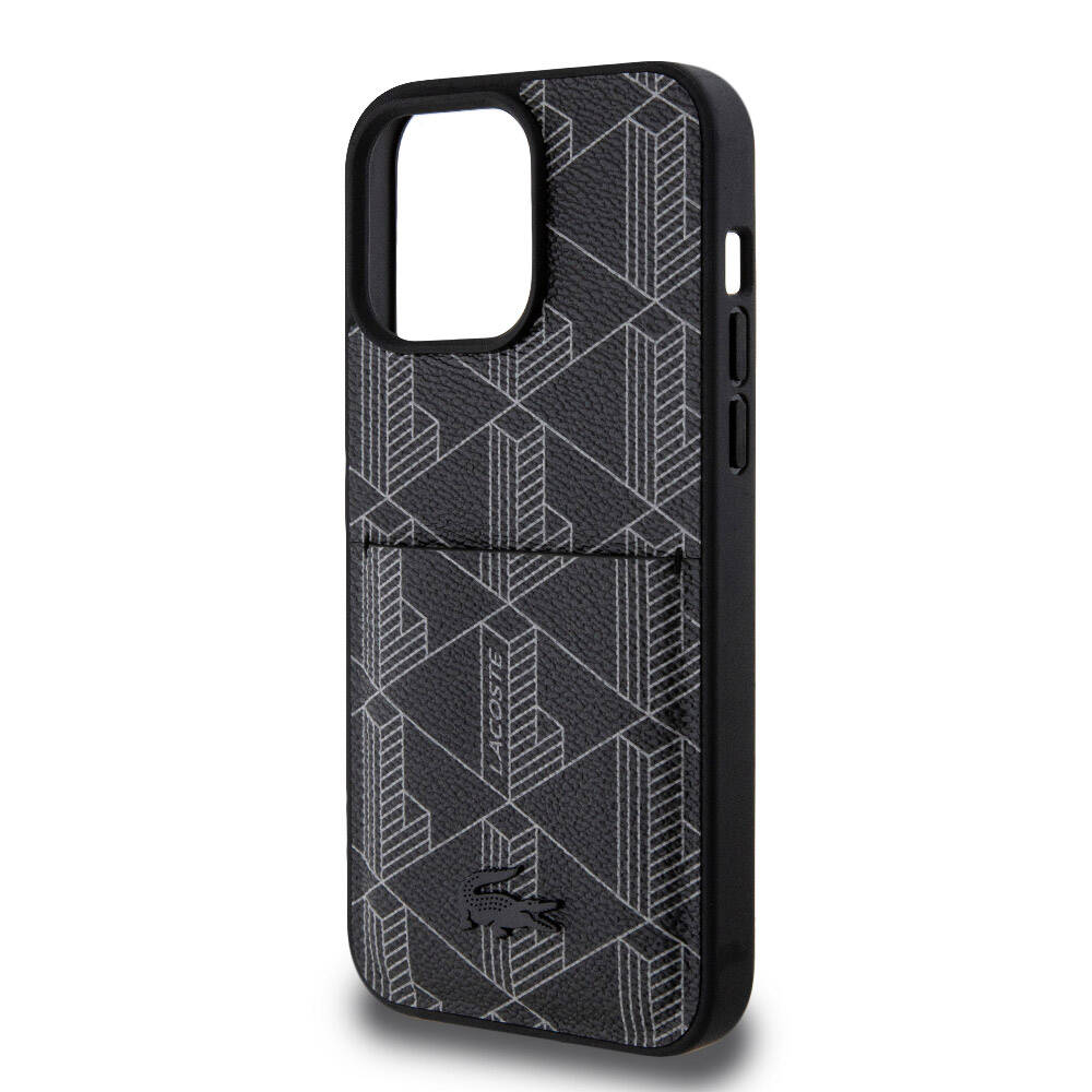 Lacoste iPhone 15 Pro Max Orjinal Lisanslı Magsafe Şarj Özellikli PU Deri Görünümlü Kartlıklı Karışık Monogram Desenli Telefon Kılıfı - 20 Lacoste iPhone 15 Pro Max Orjinal Lisanslı Magsafe Şarj Özellikli PU Deri Görünümlü Kartlıklı Karışık Monogram Desenli Telefon Kılıfı - 20